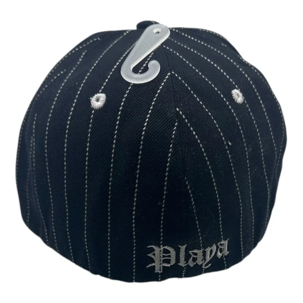 PLAYA Silver Diamonds Black Cool Curved Brim TruckerHat Baseball Cap Unisex